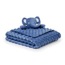 Kit Pipoquinha Cobertor Bebê e Naninha Elefantinho - Loani Kit Pipoquinha Cobertor Bebê e Naninha Elefantinho - Loani