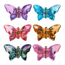 Kit Piranha De Cabelo Borboleta 1,5cm x 2,5cm Com 6 Unidades Cód.: P12