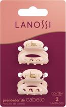 Kit Piranha Pequena Rosé Lanossi Beauty & Care 2 Unidades Prendedor de Cabelo