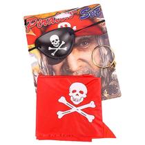 Kit Pirata com Brinco, Tapa Olho e Bandana - Magic Fantasy