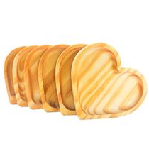 Kit Pires Coração Porta Xícara Mesa Posta Copo De Madeira Grande 14 cm