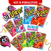 Kit Pirulito Com Pó Que Explode Na Boca 8 Sabores Nostalgia