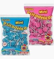 Kit Pirulito Mini Psicodélico Azul e Rosa c100 500g Santa Rita Kit Pirulito Mini Psicodélico Azul e Rosa c100 500g Santa Rita