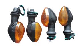Kit Pisca Seta Laranja Honda Titan 150 Fan 150 2014 4 peças Kit Pisca Seta Laranja Honda Titan 150 Fan 150 2014 4 peças