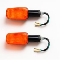 Kit Piscas Moto Honda CG Titan 125 150 Lente Fumê Compacta Fácil Instalação com Boa Iluminação