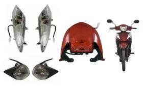 Kit Piscas Sinalizadores E Lanterna Shineray Jet 50cc Kit Piscas Sinalizadores E Lanterna Shineray Jet 50cc