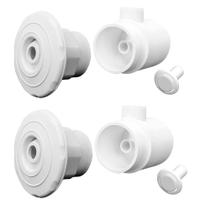 Kit Piscina 2 Dispositivos Hidromassagem 1 1/2" Fibra - Brustec