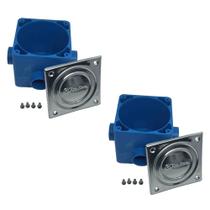 Kit Piscina 2x Caixa De Passagem Pooltec Com Tampa Em Inox Kit Piscina 2x Caixa De Passagem Pooltec Com Tampa Em Inox