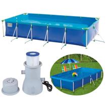 Kit Piscina 7600 L Premium + Bomba Filtrante 110v 3600 L/H Mor