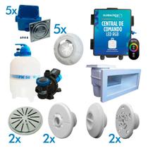 Kit Piscina Alvenaria Completa 10x5 (50M²) até 78.000L