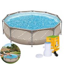 Kit Piscina Circular 5200 Litros De Lona Estruturada e Filtro Mor Kit Piscina Circular 5200 Litros De Lona Estruturada e Filtro Mor