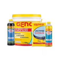 Kit Piscina Cl 10kg 3 em 1 + Clarificante + Algicida + PH