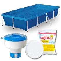 Kit Piscina de Armacao 3000l Standard + Flutuador + 1 Cloro