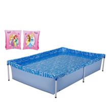 Kit Piscina de Armacao Infantil 1000l + Boia de Braco Das Princesas Mor