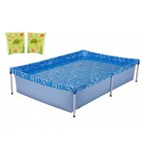 Kit Piscina de Armacao Infantil 1000l + Boia de Braco Verde