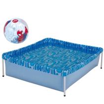 Kit Piscina de Armacao Infantil 400 L + Bola Inflavel Homem-aranha Mor