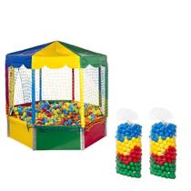 Kit Piscina de Bolinhas Oitavada 2,00m Premium + 1000 Bolinhas Resistente