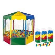 Kit Piscina de Bolinhas Oitavada 2,00m Premium + 1500 Bolinhas Resistente