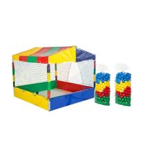 Kit Piscina de Bolinhas Quadrada 1,50m + 1000 Bolinhas - RotoPlay Brinquedos