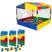 Kit Piscina de Bolinhas Quadrada 1,50m Premium 1500 Bolinhas