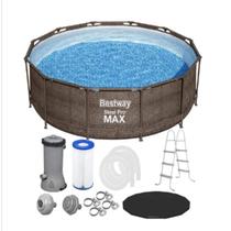 kit Piscina Deluxe 9.150L + Cobertura 3,66m - BESTWAY