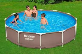Kit Piscina Estruturada 6.473L + Filtro + Flutuador 12,7cm - BESTWAY Kit Piscina Estruturada 6.473L + Filtro + Flutuador 12,7cm - BESTWAY