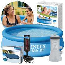 Kit Piscina Inflável 5.621 Litros + Filtro 110v Capa Bomba Intex