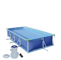 Kit Piscina Premium 5000 Litros Retangular Estruturada + Filtro Bomba 2200 L/h - Mor