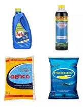 Kit Piscina Ultra Clear, Elevador De Ph Algicida Decantador