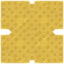Kit Piso Tátil 10 Unidades 25 X 25 Alerta Amarelo Pvc - Wrs Kit Piso Tátil 10 Unidades 25 X 25 Alerta Amarelo Pvc - Wrs