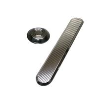 Kit Piso Tátil Inox Direcional E Alerta Frisado Dupla Face Metro Linear Kit Piso Tátil Inox Direcional E Alerta Frisado Dupla Face Metro Linear