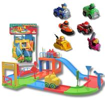 Kit Pista Infantil Baby Animal + 6 Carrinhos Patrulha Canina Kit Pista Infantil Baby Animal + 6 Carrinhos Patrulha Canina