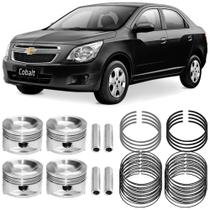 Kit Pistão Anel 0.50 Agile Corsa Prisma 1.4 8V 2007 a 2015 Flex Metal Leve SP&A9635