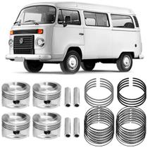 Kit Pistão Anel 0.50 Volkswagen Kombi 1.4 2006 a 2014 Flex Metal Leve