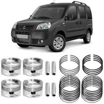 Kit Pistão Anel 0.60 Doblo 1.4 2009 E 2015 Flex Metal Leve