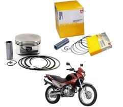 Kit Pistão + Anel Do Cilindro Do Motor Metal Leve Mahle Honda Nx 400 Falcon