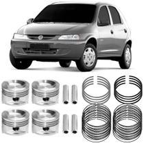 Kit Pistão Anel STD Chevrolet Celta Corsa 1.0 8V 1996 a 2006 Gasolina Metal Leve SP&A2389