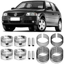 Kit Pistão Anel Std Gol G4 G5 G6 1.0 8v Flex Metal Leve