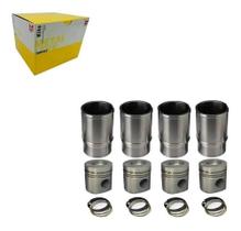 Kit Pistão Camisa Anéis Motor Mwm 229 Para 4 Cilindros
