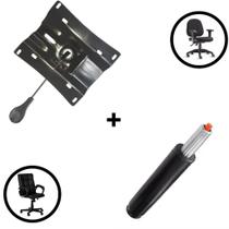 Kit Pistão + Flange Universal Para Cadeira Giratória Secretária Diretor Chair Cadeiras Kit Pistão + Flange Universal Para Cadeira Giratória Secretária Diretor Chair Cadeiras