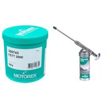 Kit Pistola Aplicadora de Graxa + Fett 2000 Graxa Premium Motorex Motos e Bikes