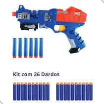 Kit Pistola Brinquedo Infantil Lança Dardos com 26 Balas de Espuma Kit Pistola Brinquedo Infantil Lança Dardos com 26 Balas de Espuma