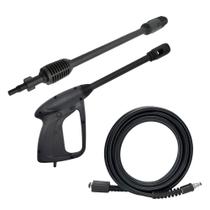 Kit Pistola com Lança Bico Leque Mangueira 5m Compatível com Lavajato Black&Decker PW1550-B2 Tipo 1 Kit Pistola com Lança Bico Leque Mangueira 5m Compatível com Lavajato Black&Decker PW1550-B2 Tipo 1