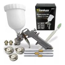 Kit pistola de pintura hvlp prof + 3 bicos