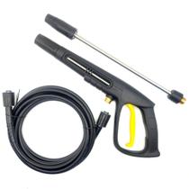 Kit Pistola Gatilho com Lança Bico Leque e Mangueira Nylon 5M para Lavajato Michelin MPX150RG
