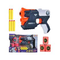 Kit Pistola Nerf Dardos Lançador Pressão 2 Pistolas + Alvos