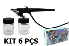 Kit Pistola tipo Aerógrafo com 06 Peças URBAN UR510K