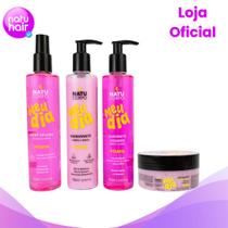 Kit Pitaya Natucorpo Completo - Body Splash 250ml + Hidratante 250ml + Sabonete Líquido 250ml + Esfoliante 170g
