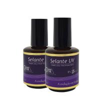 Kit Piubella 2 Selante Uv Finalizador Unhas Artificiais 15Ml Kit Piubella 2 Selante Uv Finalizador Unhas Artificiais 15Ml