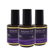 Kit Piubella 3 Selante Uv Finalizador Unhas Artificiais 15Ml Kit Piubella 3 Selante Uv Finalizador Unhas Artificiais 15Ml